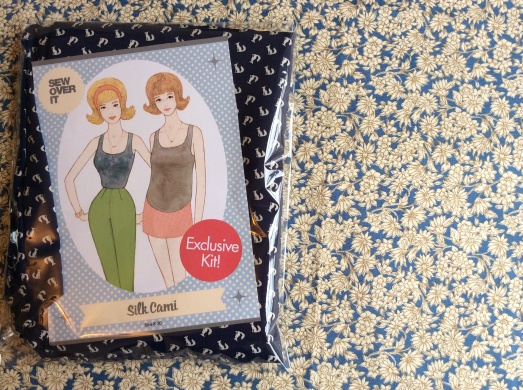 The silk cami kit and some other fabric I bought at the bargain price of £6 per metre